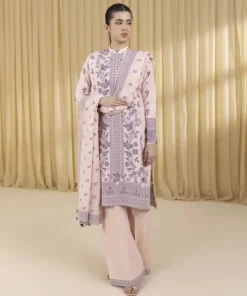 New Sapphire 3 Piece - Jacquard Suit Light PinkDupatta