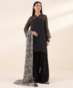Outlet Sapphire 3 Piece - Printed Chiffon Suit