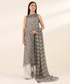 Clearance Sapphire 3 Piece - Printed Chiffon Suit