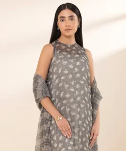 Clearance Sapphire 3 Piece - Printed Chiffon Suit