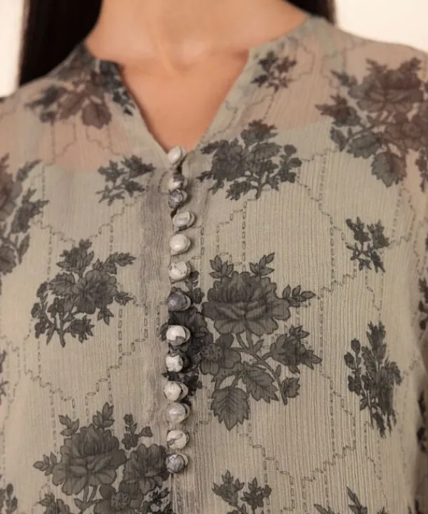 Discount Sapphire 3 Piece - Printed Chiffon Suit