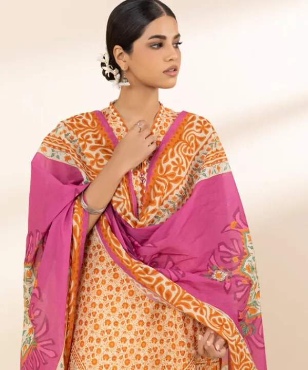 New Sapphire 3 Piece - Printed Lawn Suit