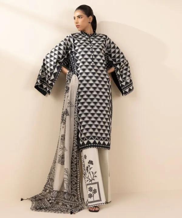 Outlet Sapphire 3 Piece - Printed Lawn Suit