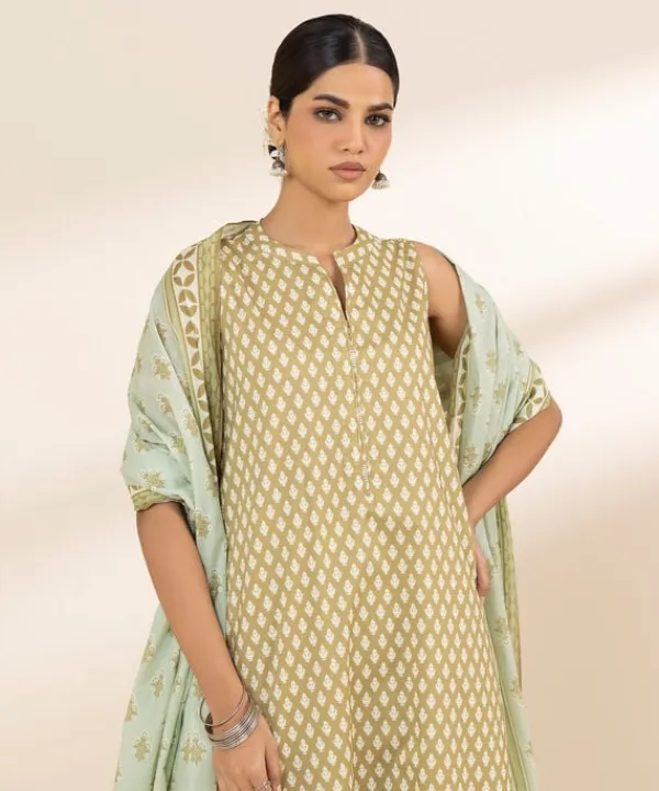 Online Sapphire 3 Piece - Printed Lawn Suit