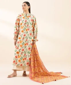 Hot Sapphire 3 Piece - Printed Lawn Suit