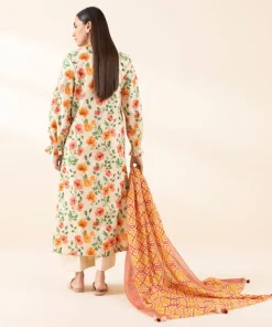 Hot Sapphire 3 Piece - Printed Lawn Suit