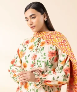 Hot Sapphire 3 Piece - Printed Lawn Suit