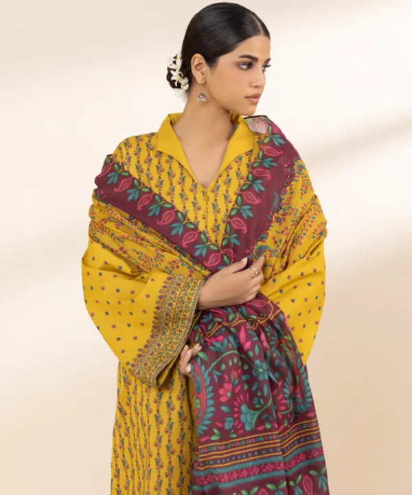 New Sapphire 3 Piece - Printed Lawn Suit