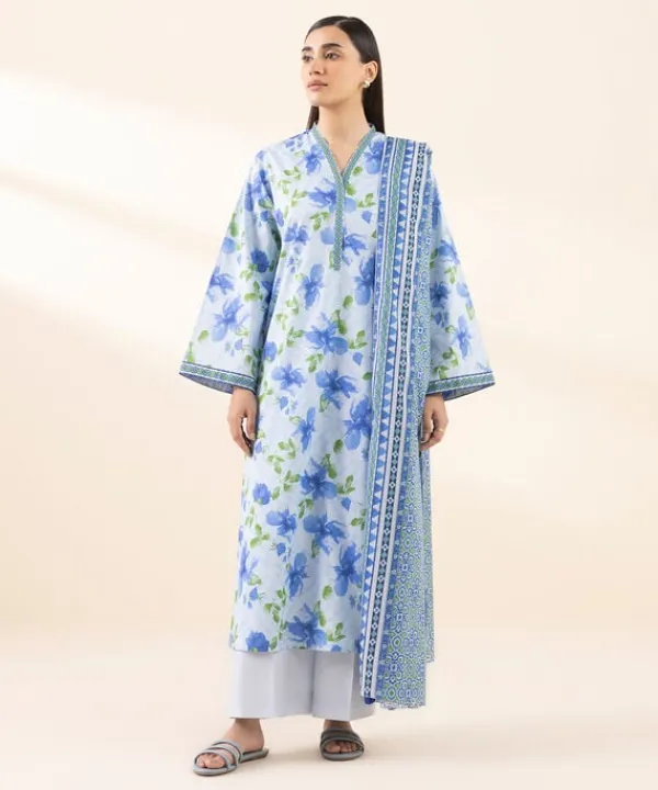 Clearance Sapphire 3 Piece - Printed Lawn Suit