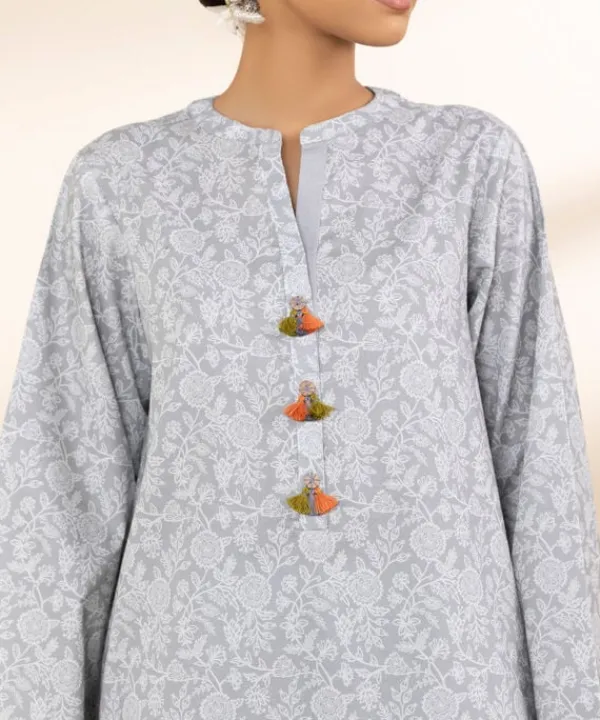 Outlet Sapphire 3 Piece - Printed Lawn Suit