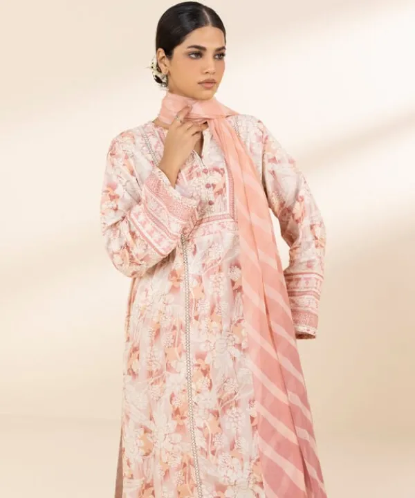 Discount Sapphire 3 Piece - Printed Lawn Suit