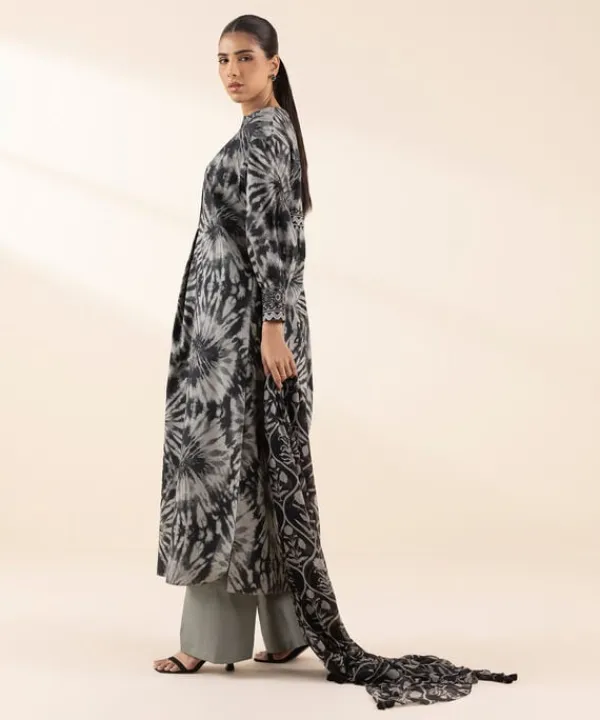 Outlet Sapphire 3 Piece - Printed Lawn Suit