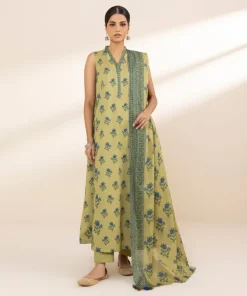 Hot Sapphire 3 Piece - Printed Lawn Suit