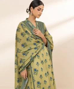 Hot Sapphire 3 Piece - Printed Lawn Suit