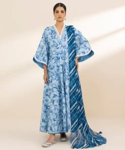 Outlet Sapphire 3 Piece - Printed Lawn Suit
