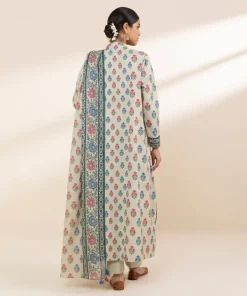 Hot Sapphire 3 Piece - Printed Lawn Suit