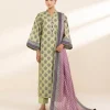 Hot Sapphire 3 Piece - Printed Lawn Suit
