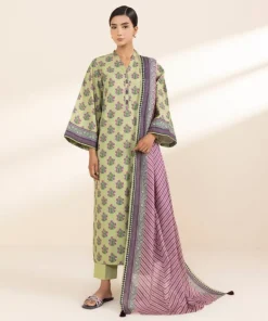 Hot Sapphire 3 Piece - Printed Lawn Suit