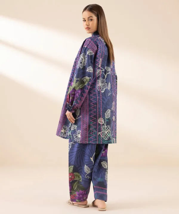 New Sapphire 2 Piece - Printed Lawn Suit