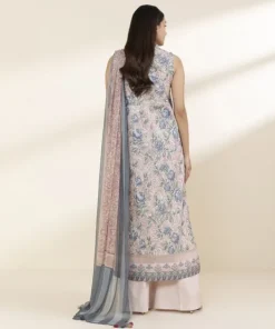 Discount Sapphire 3 Piece - Printed Lawn Suit PinkDupatta