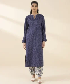 Clearance Sapphire 2 Piece - Printed Lawn Suit BlueTrouser