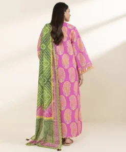 Online Sapphire 3 Piece - Printed Lawn Suit PinkDupatta