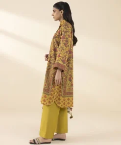 Clearance Sapphire 3 Piece - Printed Lawn Suit MustardDupatta