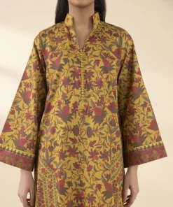 Clearance Sapphire 3 Piece - Printed Lawn Suit MustardDupatta