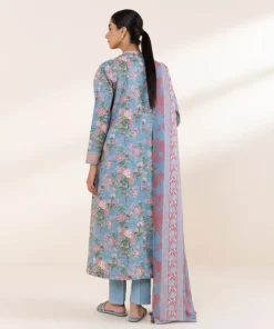 Best Sapphire 3 Piece - Printed Lawn Suit BlueDupatta