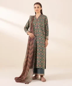 Online Sapphire 3 Piece - Printed Lawn Suit MultiDupatta