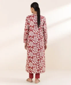 Best Sapphire 2 Piece - Printed Lawn Suit MaroonTrouser