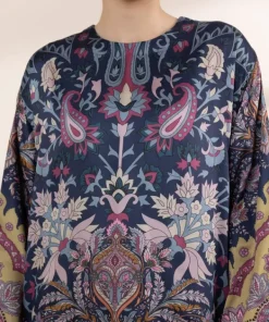 Best Sapphire 3 Piece - Printed Silk Suit