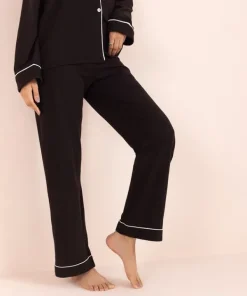 Outlet Sapphire Jersey PJ Set Black