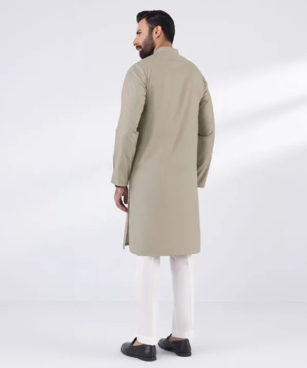 Fashion Sapphire Blended Jacquard Kurta - Regular Fit