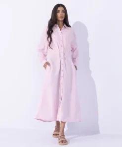 Sale Sapphire Blended Linen Dress Lilac