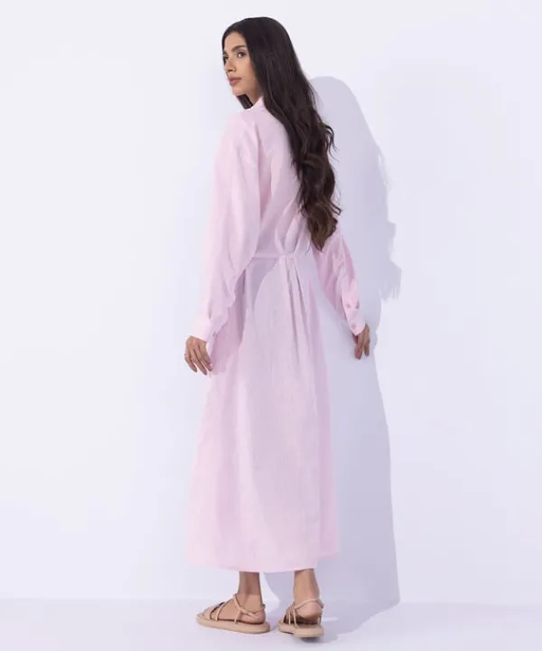 Sale Sapphire Blended Linen Dress Lilac