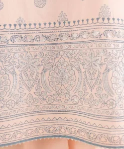 Clearance Sapphire Block Printed Lawn Shirt Pink