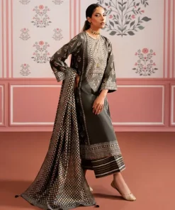 Discount Sapphire Block Printed Voile Dupatta Green