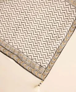 Outlet Sapphire Block Printed Voile Dupatta White