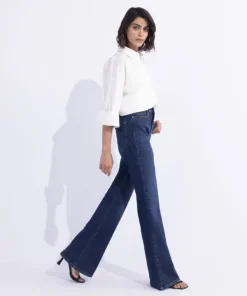 Fashion Sapphire Boot Cut Jeans Blue Wash