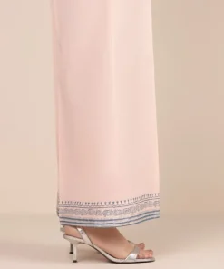 Fashion Sapphire Cambric Flared Pants Pink
