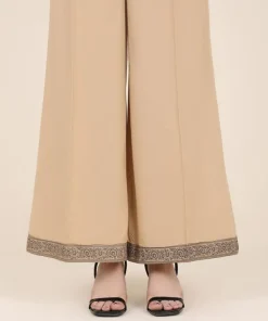 Outlet Sapphire Cambric Flared Pants Coffee Brown