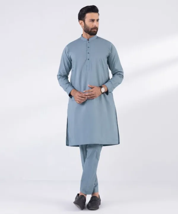 Clearance Sapphire Cotton Suit - Regular Fit