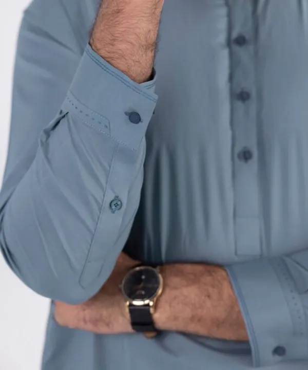 Clearance Sapphire Cotton Suit - Regular Fit