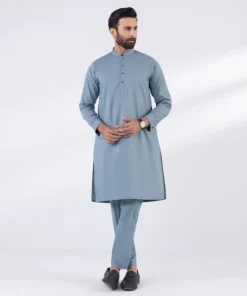 Online Sapphire Cotton Suit - Slim Fit