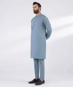 Online Sapphire Cotton Suit - Slim Fit