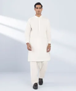New Sapphire Cotton Suit - Slim Fit White