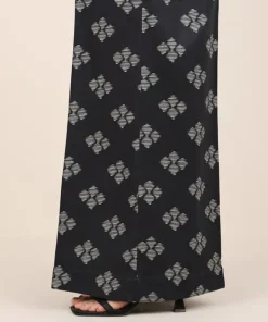 Sale Sapphire Cotton Viscose Flared Pants Black