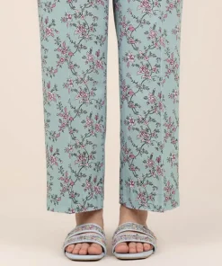 New Sapphire Cotton Viscose Straight Pants Blue