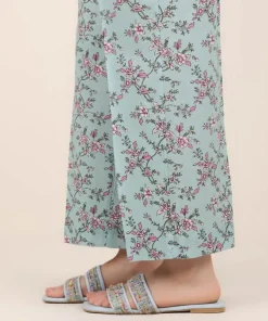 New Sapphire Cotton Viscose Straight Pants Blue